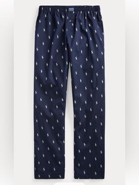 Polo by Ralph Lauren Navy Allover Pony-Print Lounge Pants Men’s Size Medium